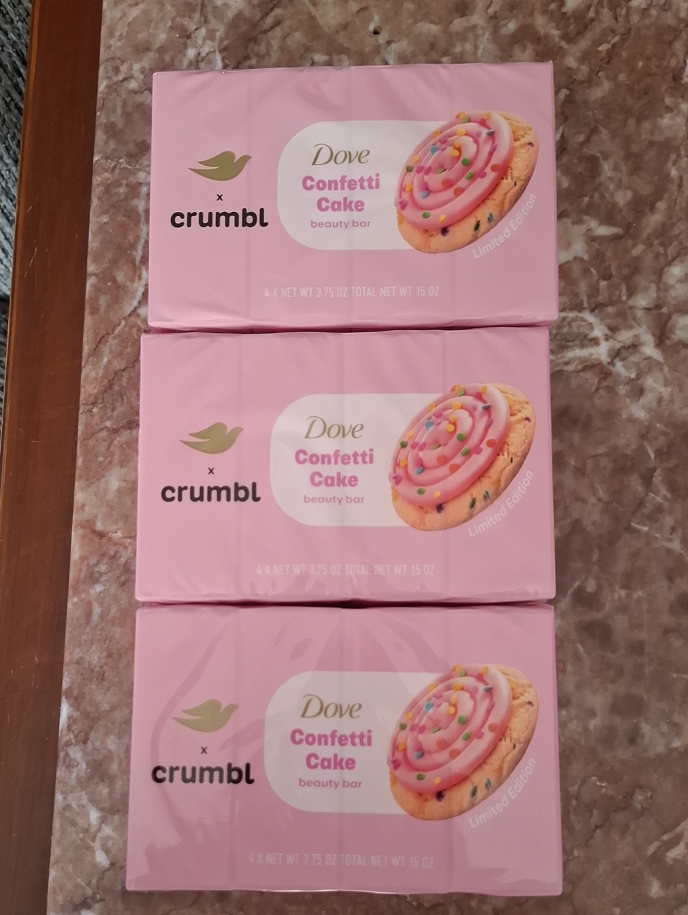 Dove Confetti Cake Beauty Bar - Pink (Crumb1 Collaboration)